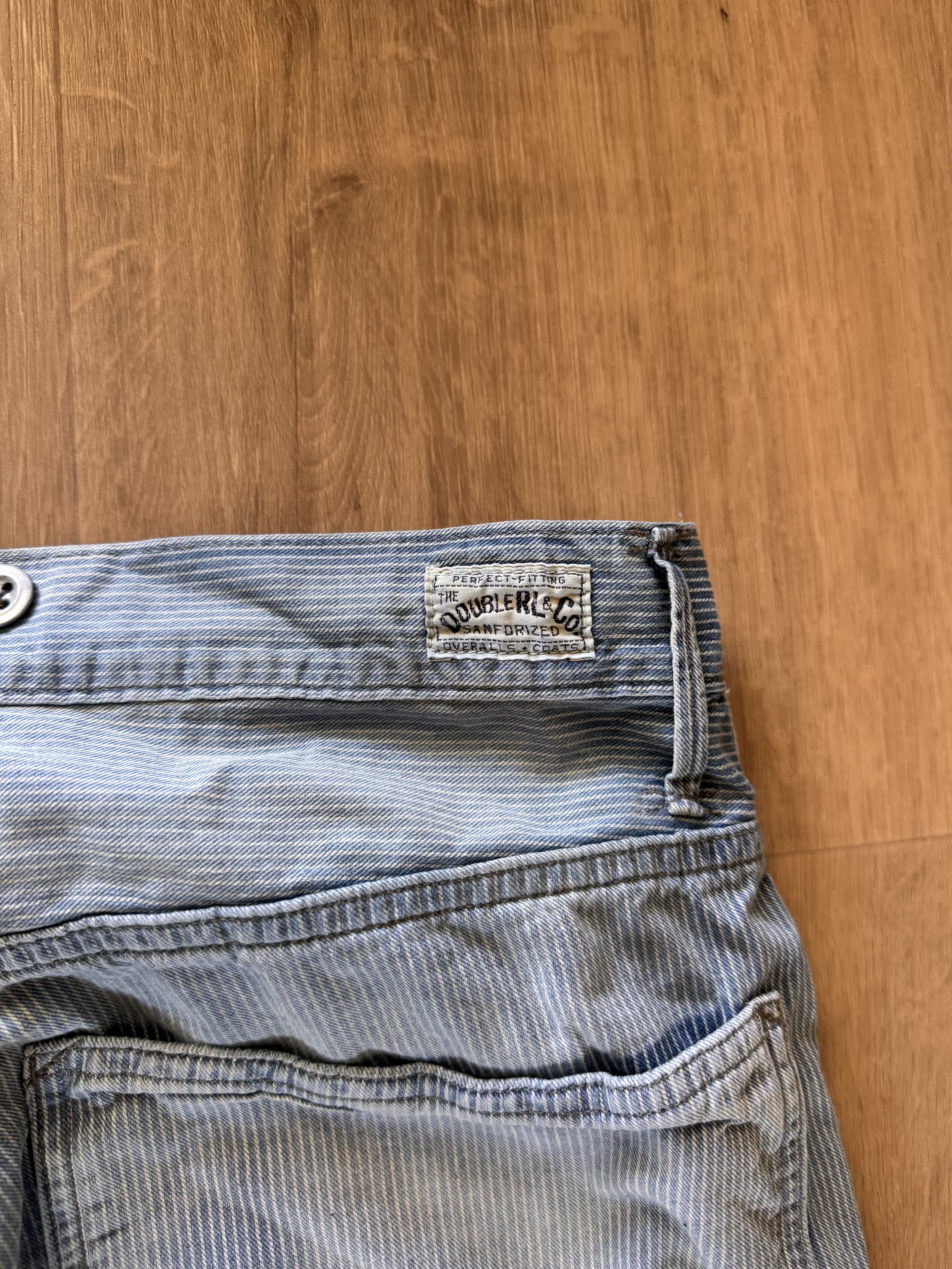 RRL Ralph Lauren RRL Vintage 5-Pocket Repaired Indigo Pant Size US 31 - 7 Thumbnail