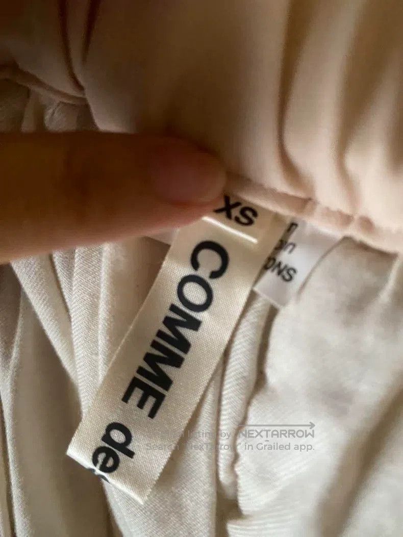 Comme des Garcons Comme Des Garcons size XS Beige vintage pleated skirt Size 23" - 6 Thumbnail
