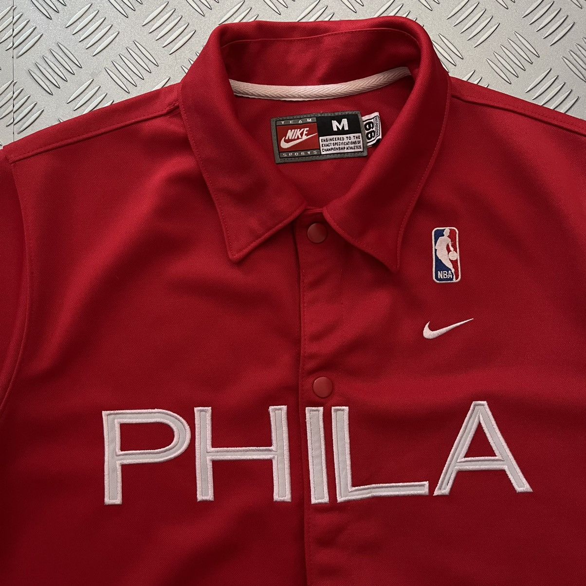 NBA × Nike × Vintage Vintage 00s Nike Philadelphia Sixers NBA WarmUp Jersey Size US XS / EU 42 / 0 - 6 Thumbnail