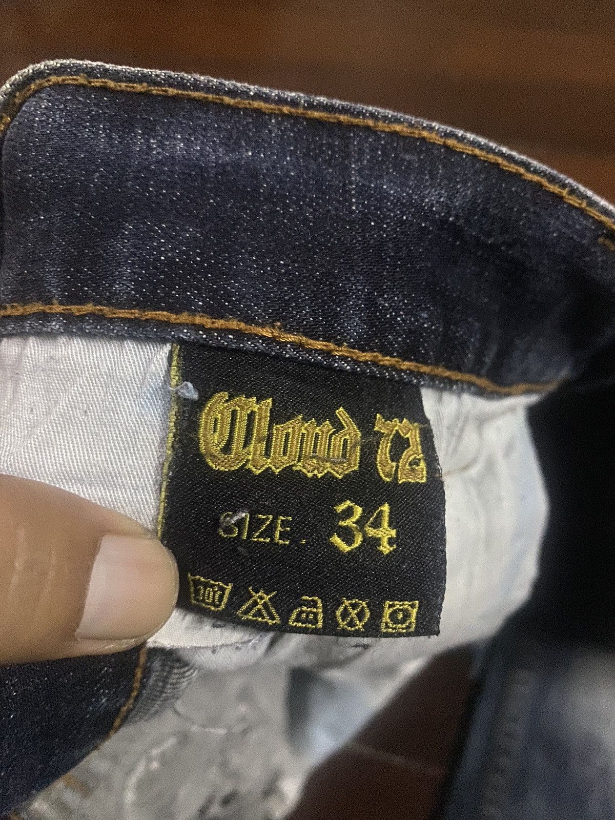 If Six Was Nine Rare Cloud 72 tribal flared jeans clawmark distressed Size US 35 - 18 Thumbnail