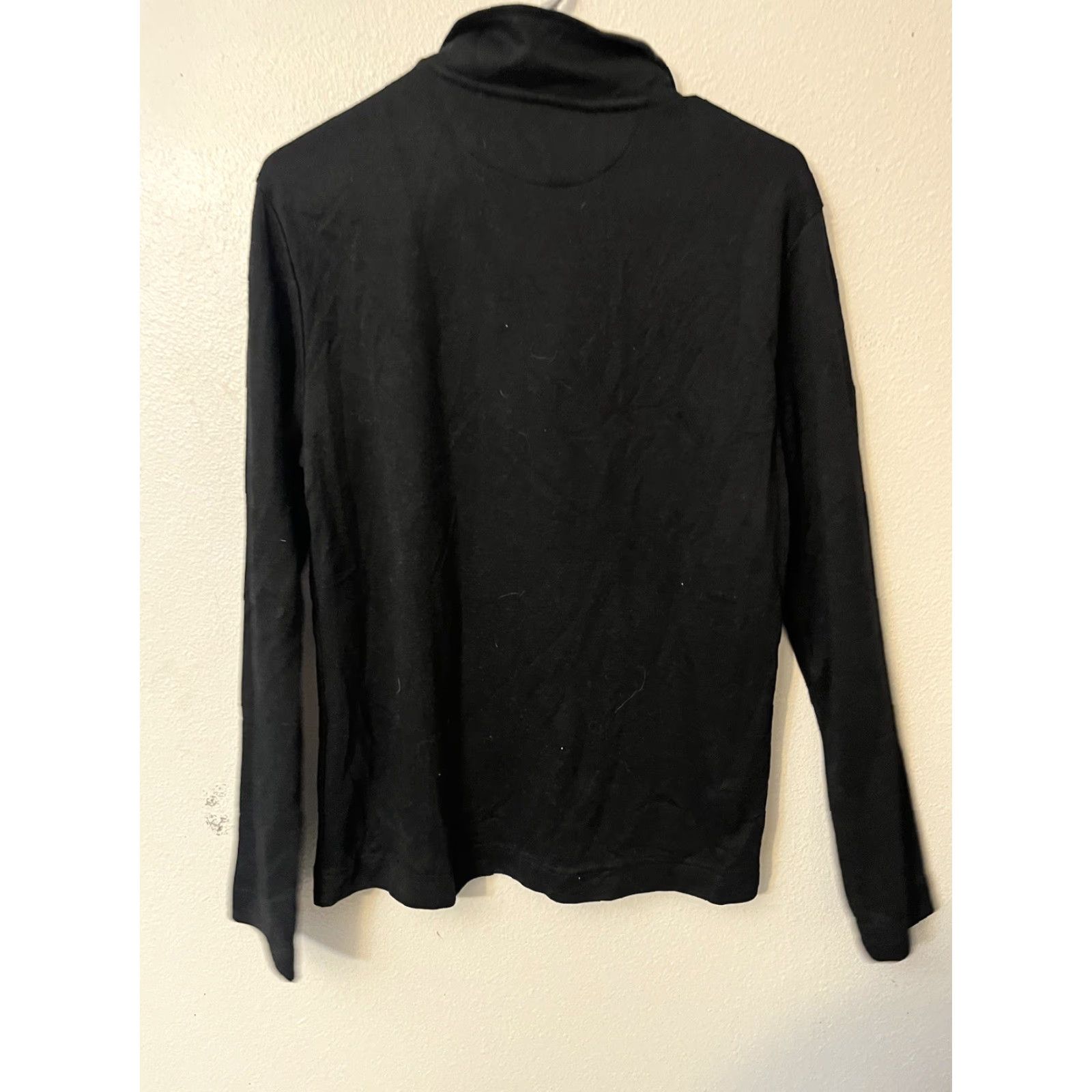 Banana Republic Banana Republic Sweater Mens Black 1/4 Zip Pullover Mock Neck Long Sleeve M Casual, Workwear Mens Pullover Sweater 1/4 Zip Black Banana Republic Size US M / EU 48-50 / 2 - 3 Thumbnail