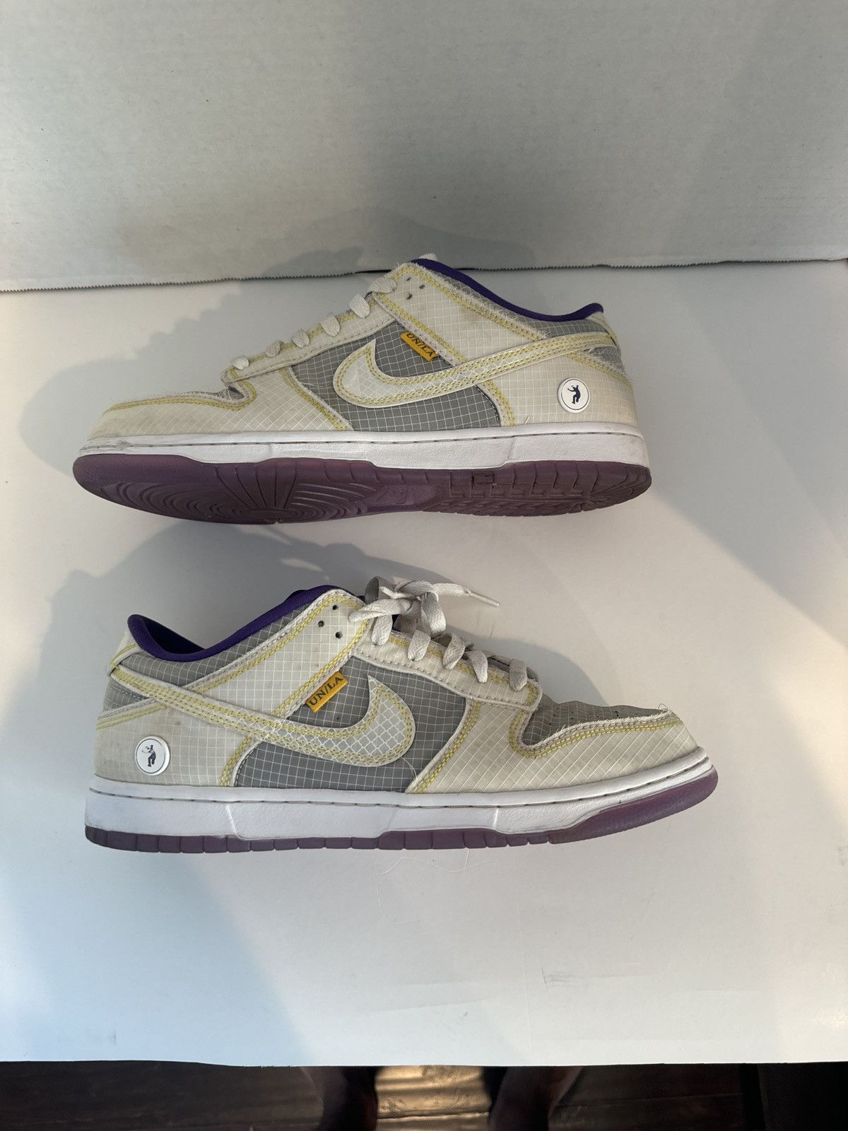 image of Nike x Union Dunk Low X Union Court Purple Shoes in White, Men's (Size 10)