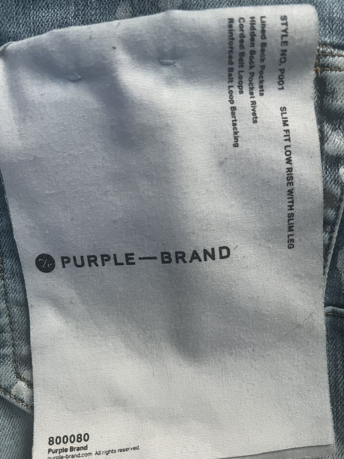 Purple Brand Style No. P001 Size US 32 / EU 48 - 3 Thumbnail