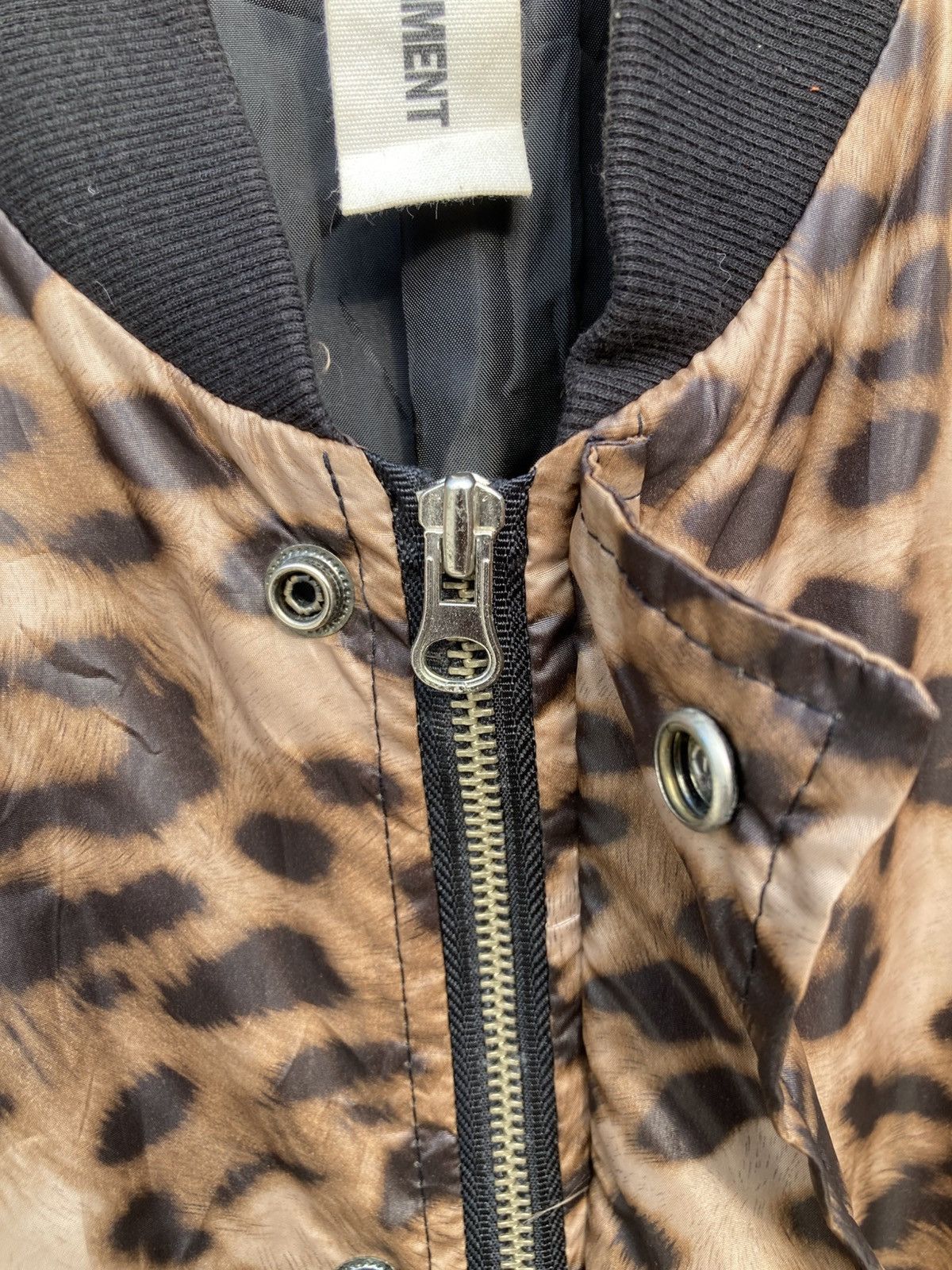 Kazuyuki Kumagai Attachment Kazuyuki Kumagai Leopard Print Leather Sleeves Bomber Jacket Size US M / EU 48-50 / 2 - 13 Thumbnail