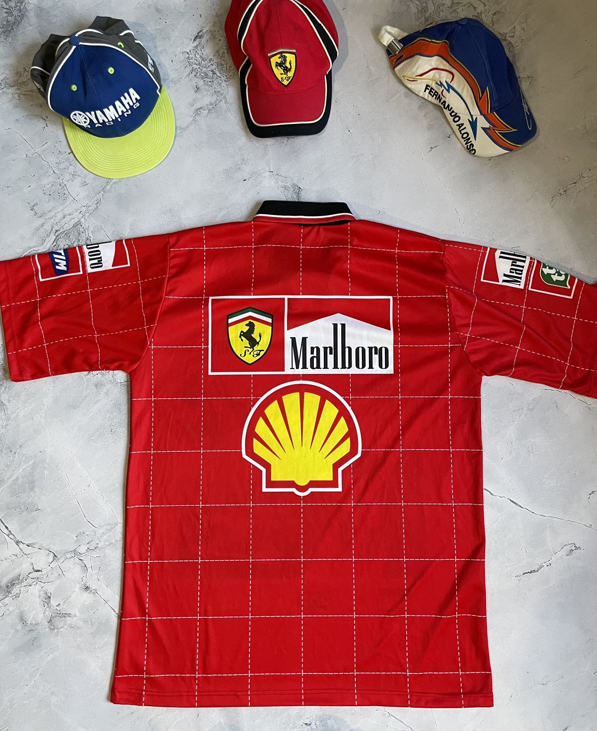 Ferrari × Marlboro × NASCAR Schumacher F1 NASCAR Racing Ferrari Tshirt Size US XL / EU 56 / 4 - 4 Thumbnail