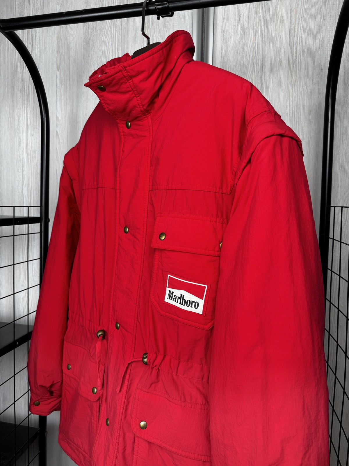 Marlboro Vintage MARLBORO Jacket Full Zip Size XXL logo 2 in 1 Vest Size US XXL / EU 58 / 5 - 4 Thumbnail