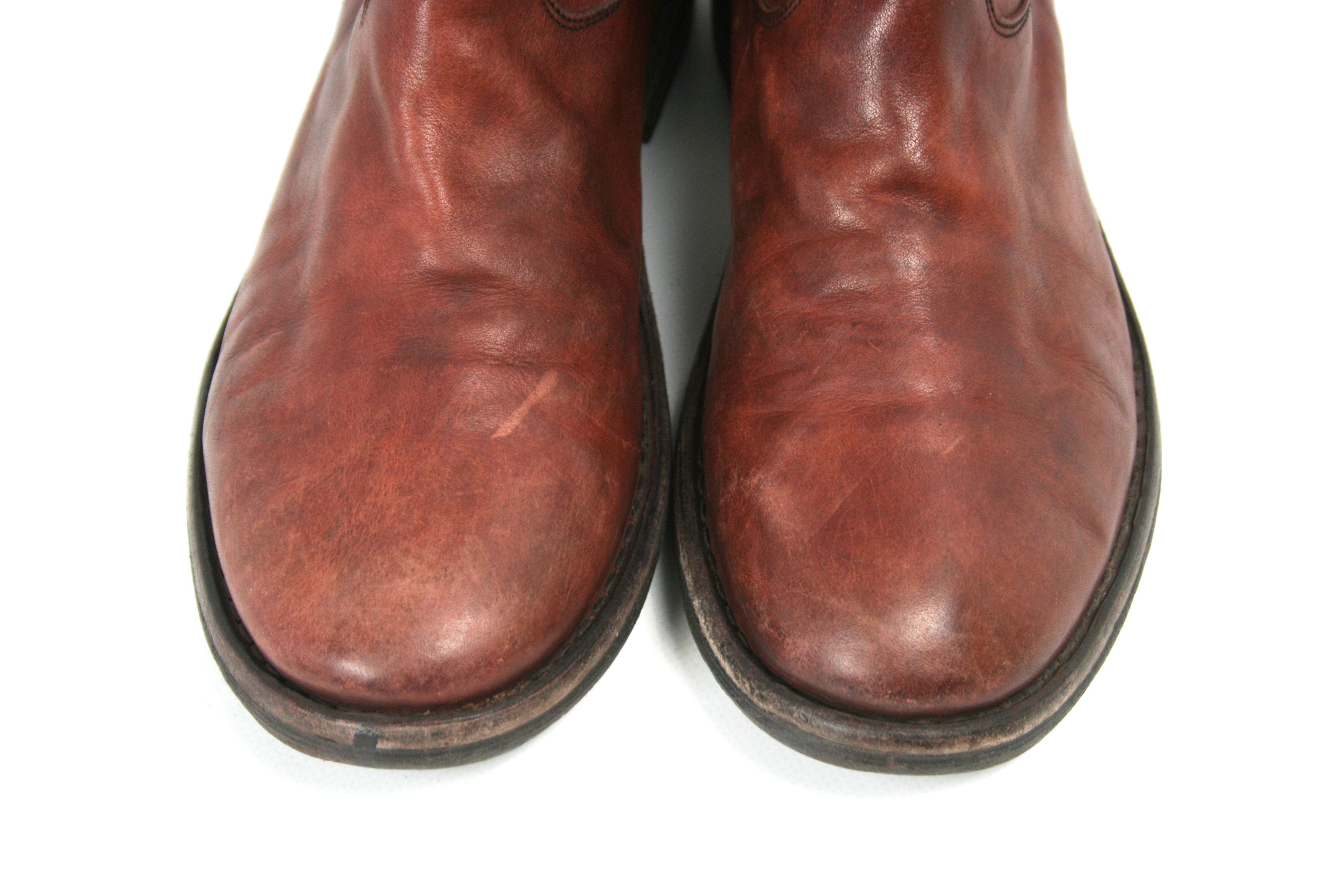 Fiorentini + Baker Biker Grunge Leather Ankle Boots Size US 7 / EU 40 - 5 Thumbnail