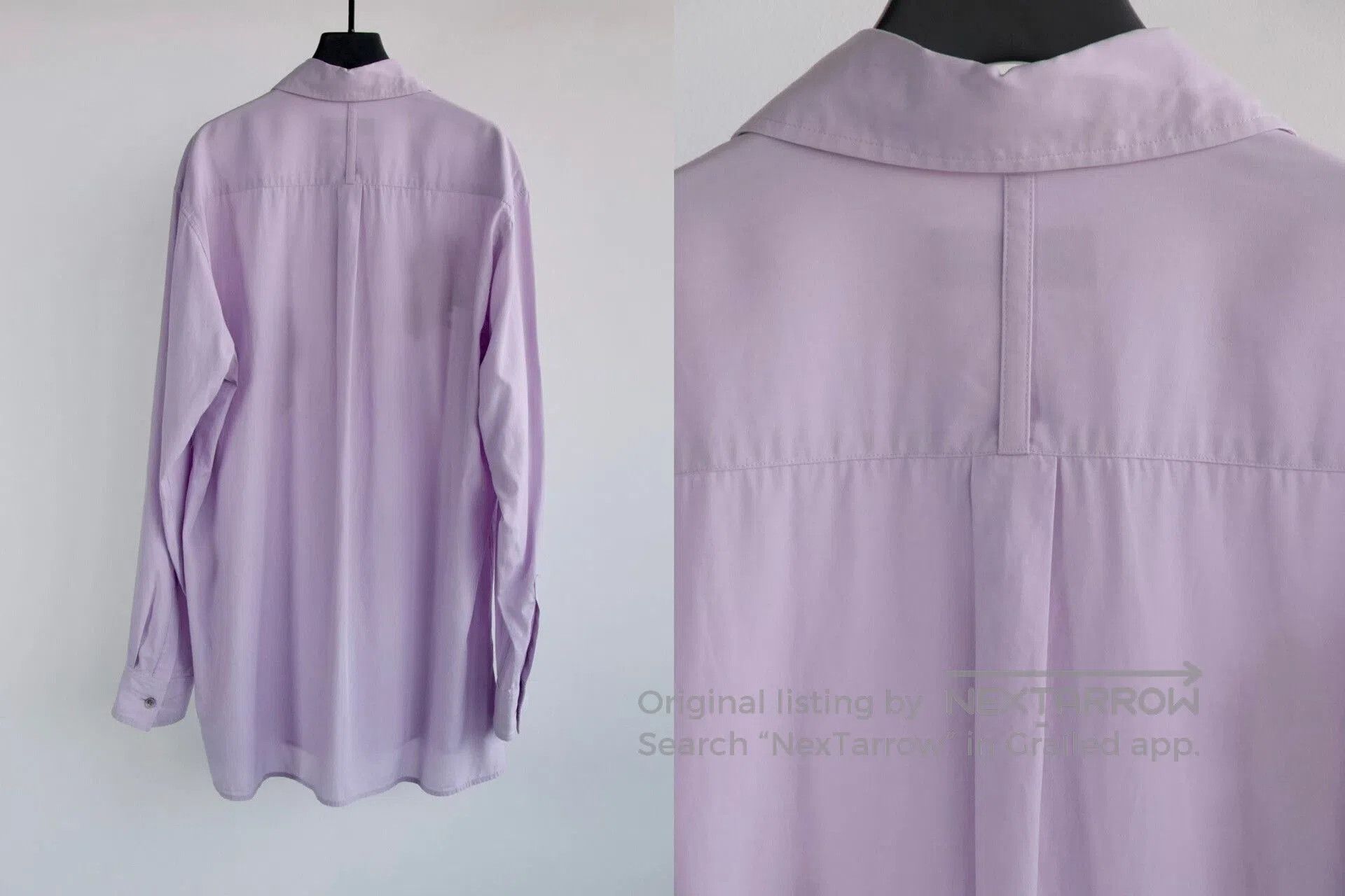 Yohji Yamamoto Elegant Purple Embroidered Shirt by Yohji Yamamoto. Size US XL / EU 56 / 4 - 7 Thumbnail