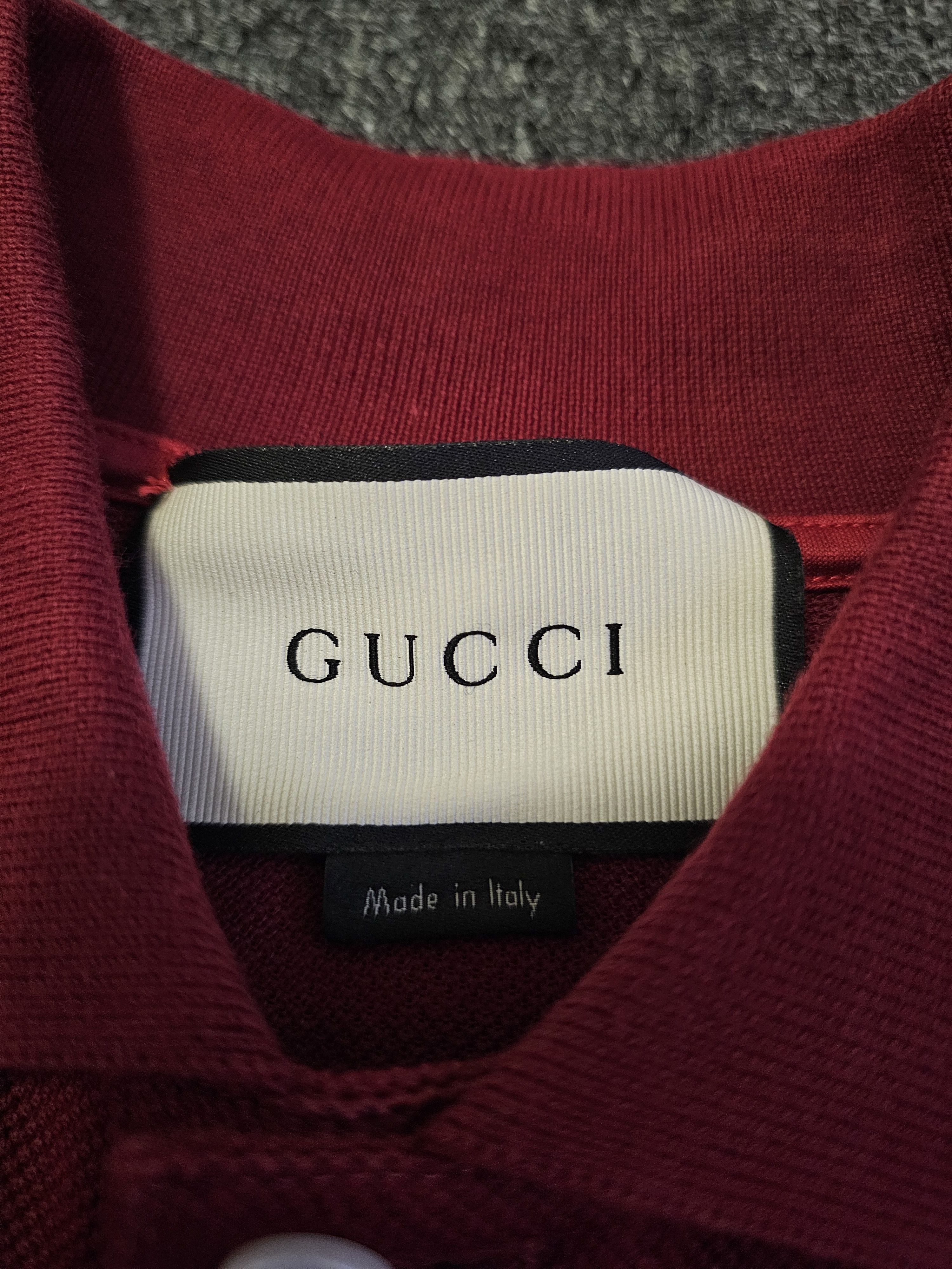 Gucci Gucci Men's Red Polo Shirt Size M Size US M / EU 48-50 / 2 - 3 Thumbnail