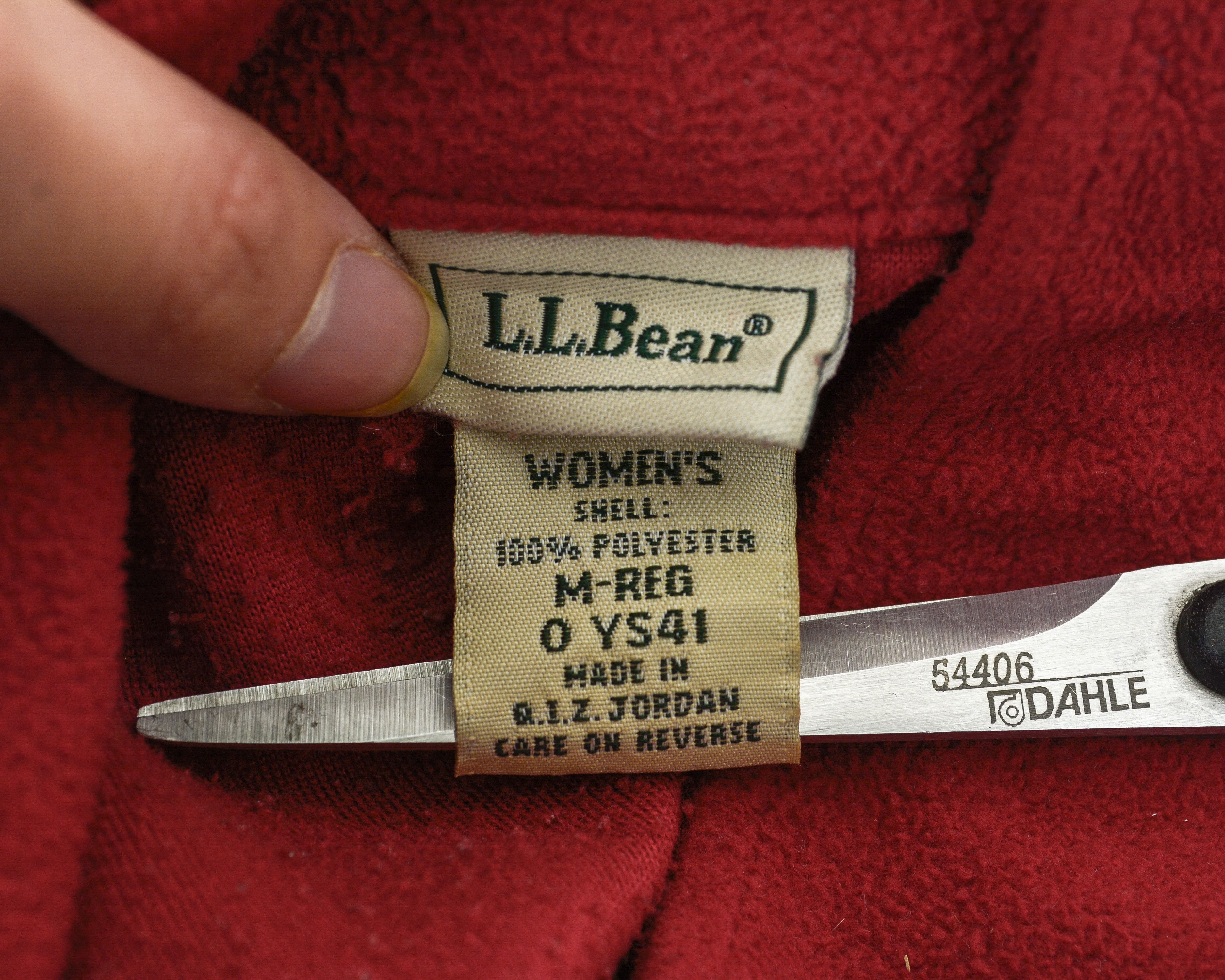 L.L. Bean × Vintage Fleece Jumper Zip Neck Pullover Red Sweater Sweatshirt 2yk Size M / US 6-8 / IT 42-44 - 10 Thumbnail