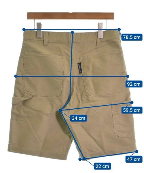 Comme des Garcons Homme Shorts Half Pants Cotton Zipper Side Thigh Pocket Khaki Size US 31 - 3 Thumbnail