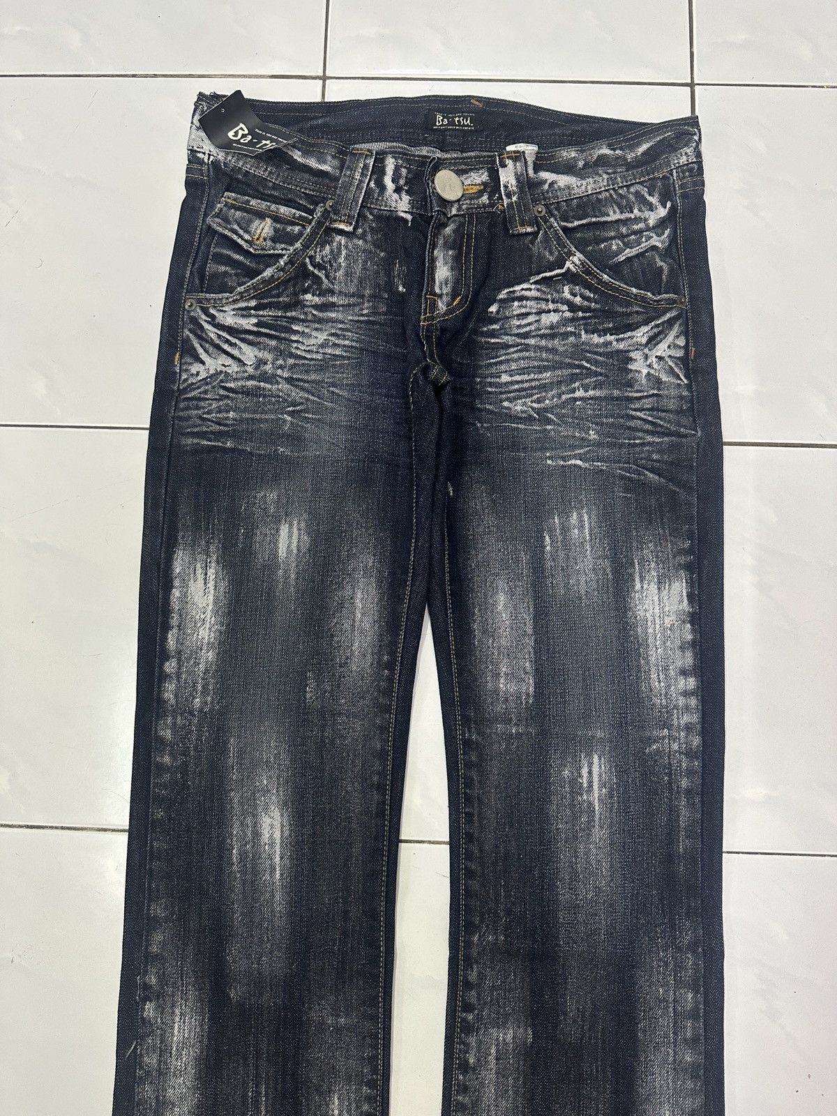 Japanese Brand Japanese BA-TSU Paint Splitter Jeans Size US 30 / EU 46 - 3 Thumbnail