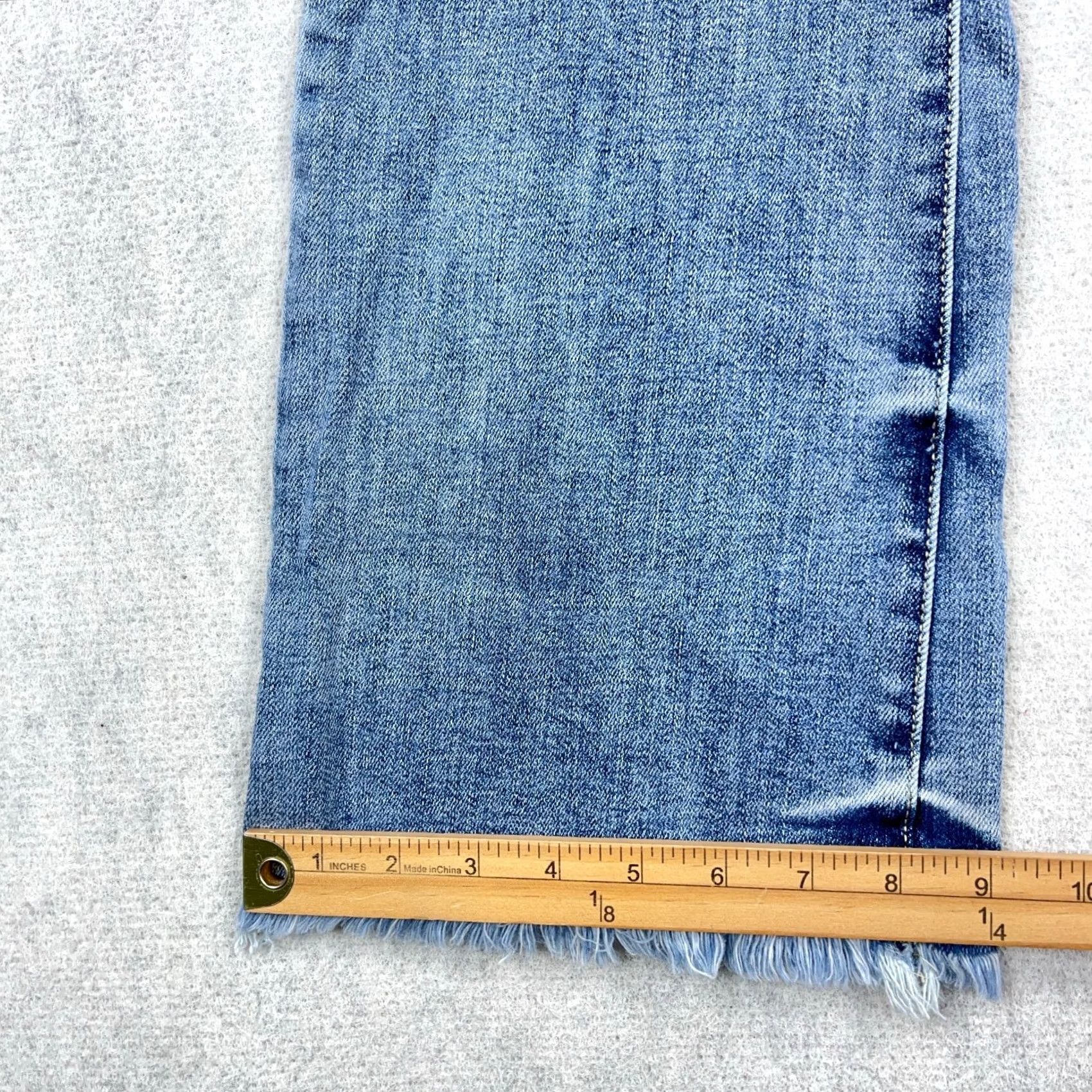 Vintage Judy Blue Jeans Women Bootcut 28 Blue Denim Distressed Stretch 5-Pocket Pocketed Regular Mid Rise Size 28" / US 6 / IT 42 - 6 Thumbnail