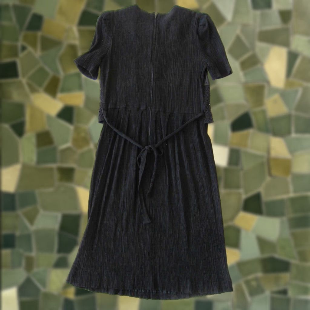Vintage VINTAGE Miss Dorby Black Shirt Dress Small Midi Tunic Dress Size S / US 4 / IT 40 - 1 Thumbnail