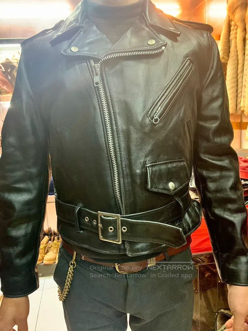 Schott Schott Vintage biker jacket Size US L / EU 52-54 / 3 - 2 Thumbnail