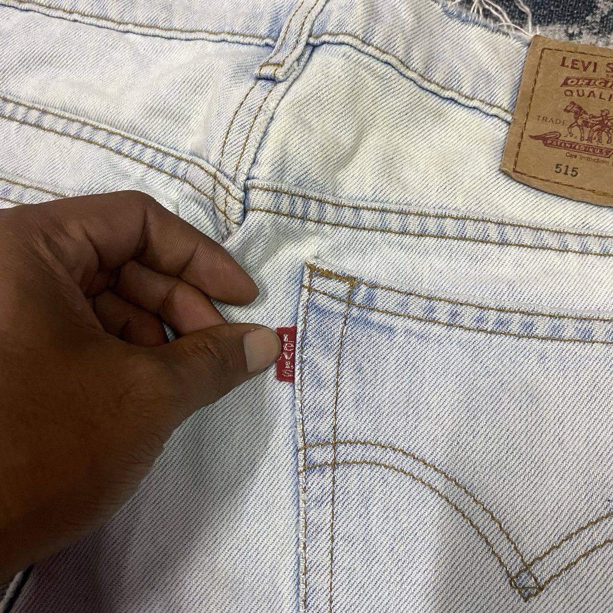 Levi's Vintage 90s Levis 515 Stright Loose Light Washed Jeans Size US 29 - 10 Thumbnail