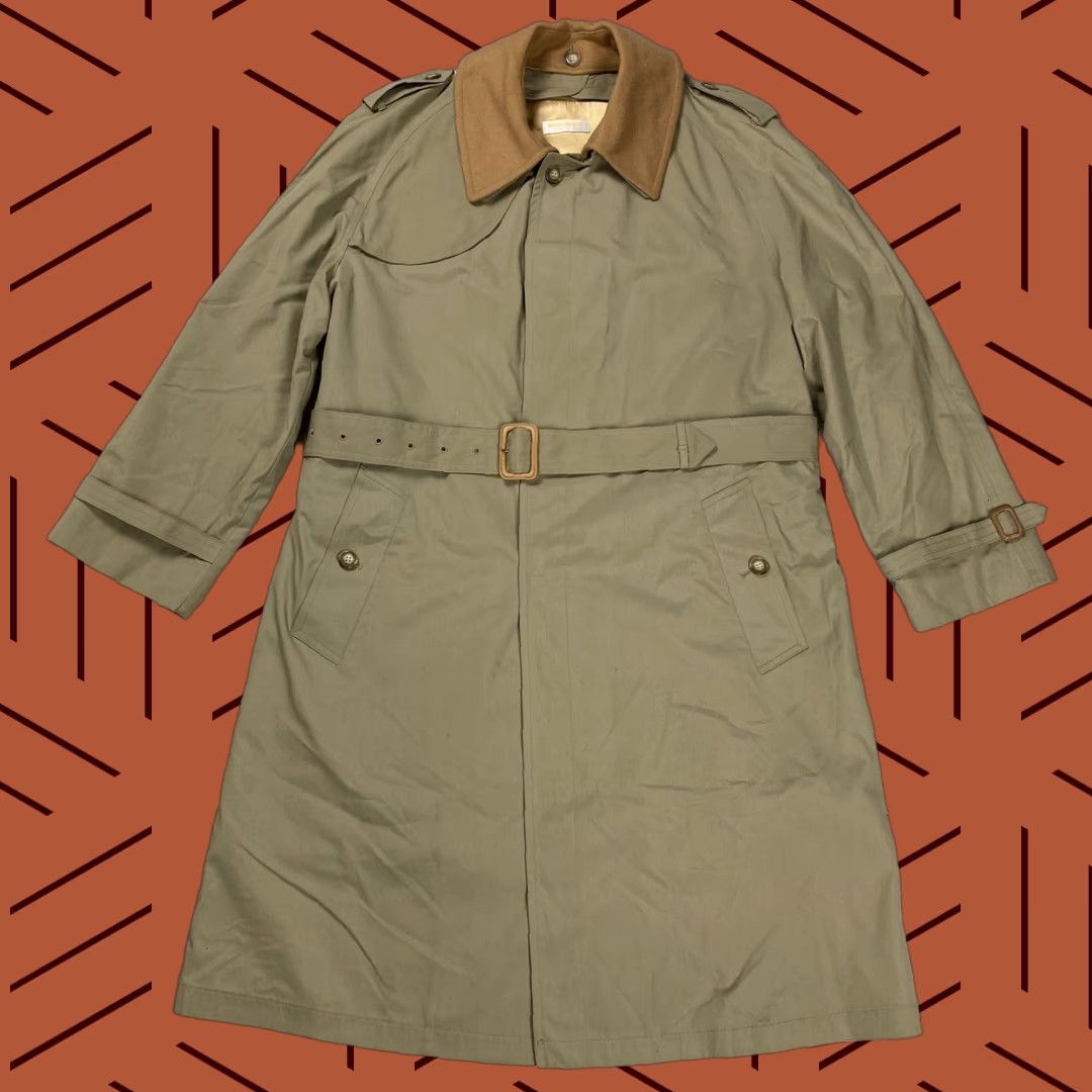 Brooks Brothers VINTAGE Brooks Brothers Trench Coat Wool Lining Removable Collar Beige 40R Mens Long Coat Size US XXS / EU 40 - 1 Thumbnail