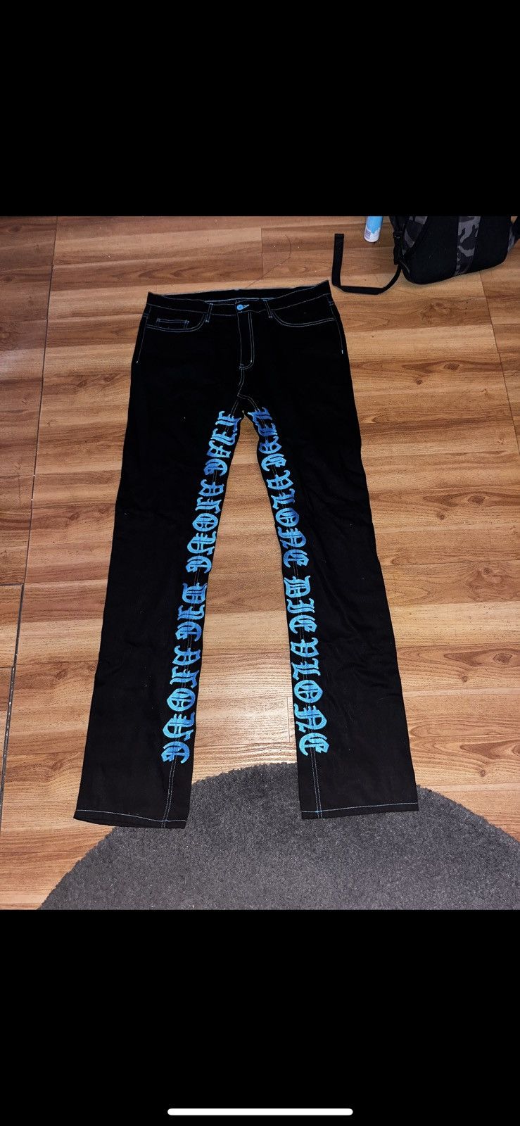 Vlone Live Vlone Die Vlone Denim Jeans Size US 36 / EU 52 - 1 Thumbnail