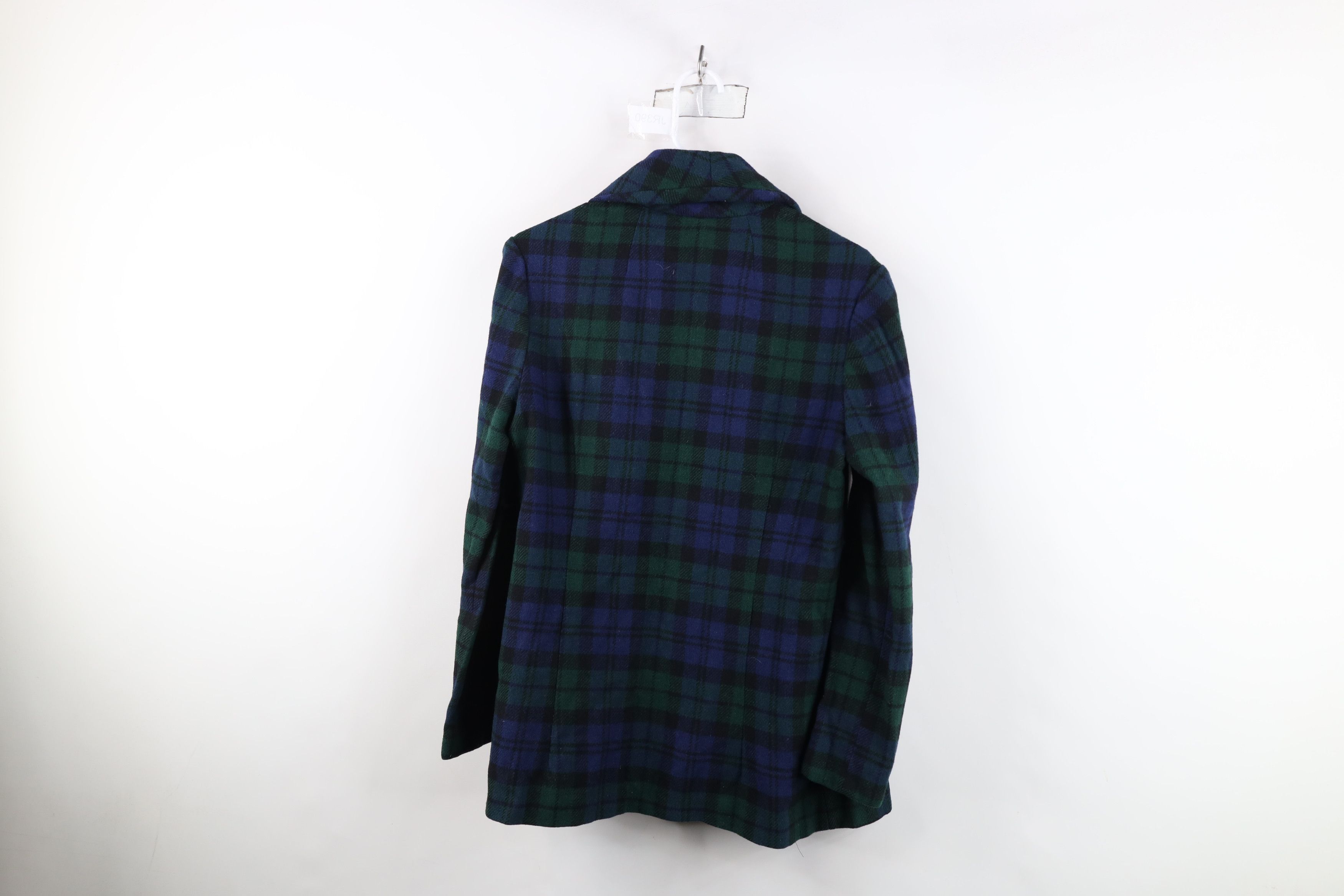 Vintage Vintage 50s Plaid Open Front Oversized Baggy Blazer Jacket Size M / US 6-8 / IT 42-44 - 8 Thumbnail