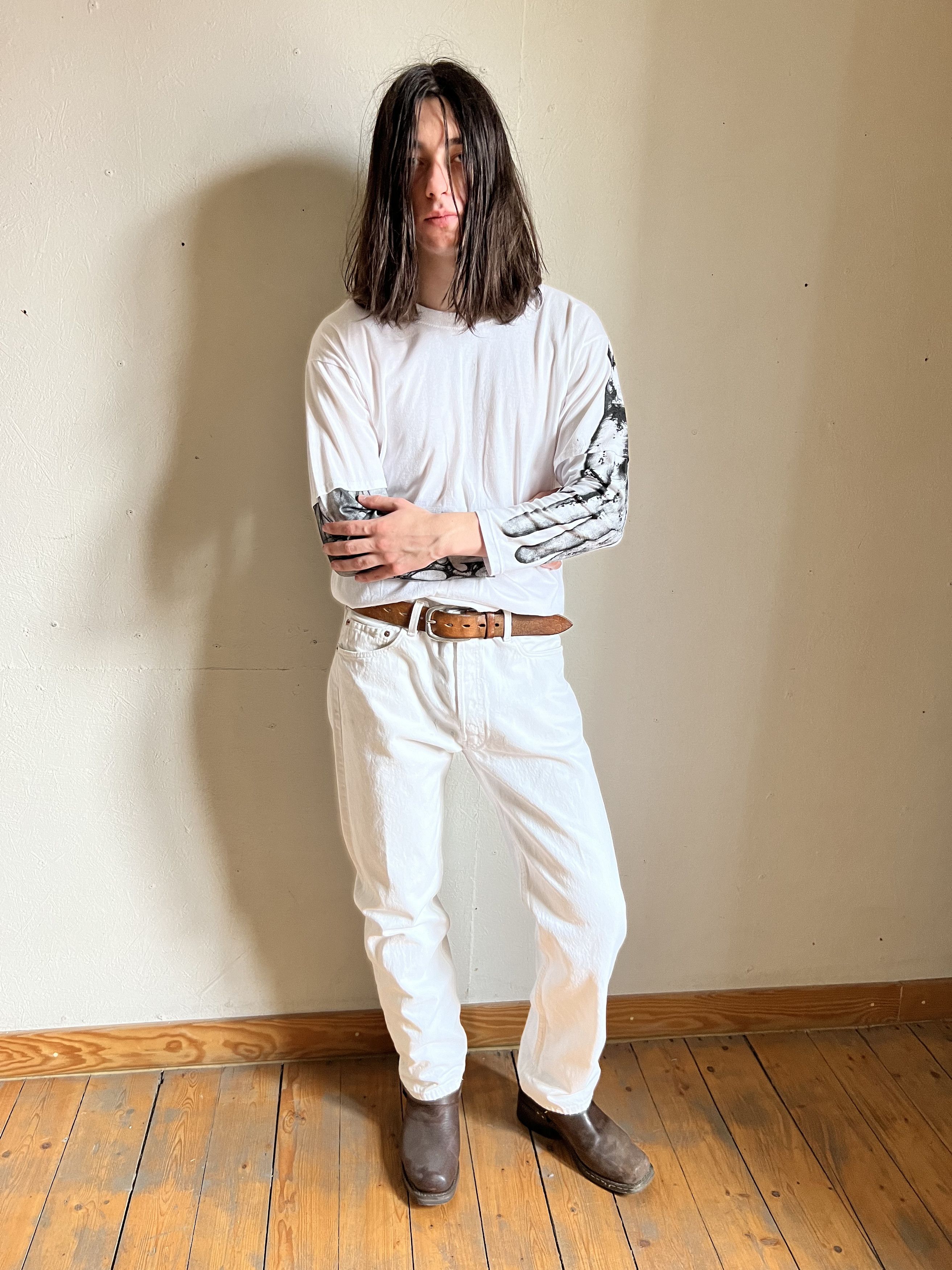 Fuck The Population PLA4 Hands Tribal Acid Punk Longsleeve Size US L / EU 52-54 / 3 - 2 Thumbnail