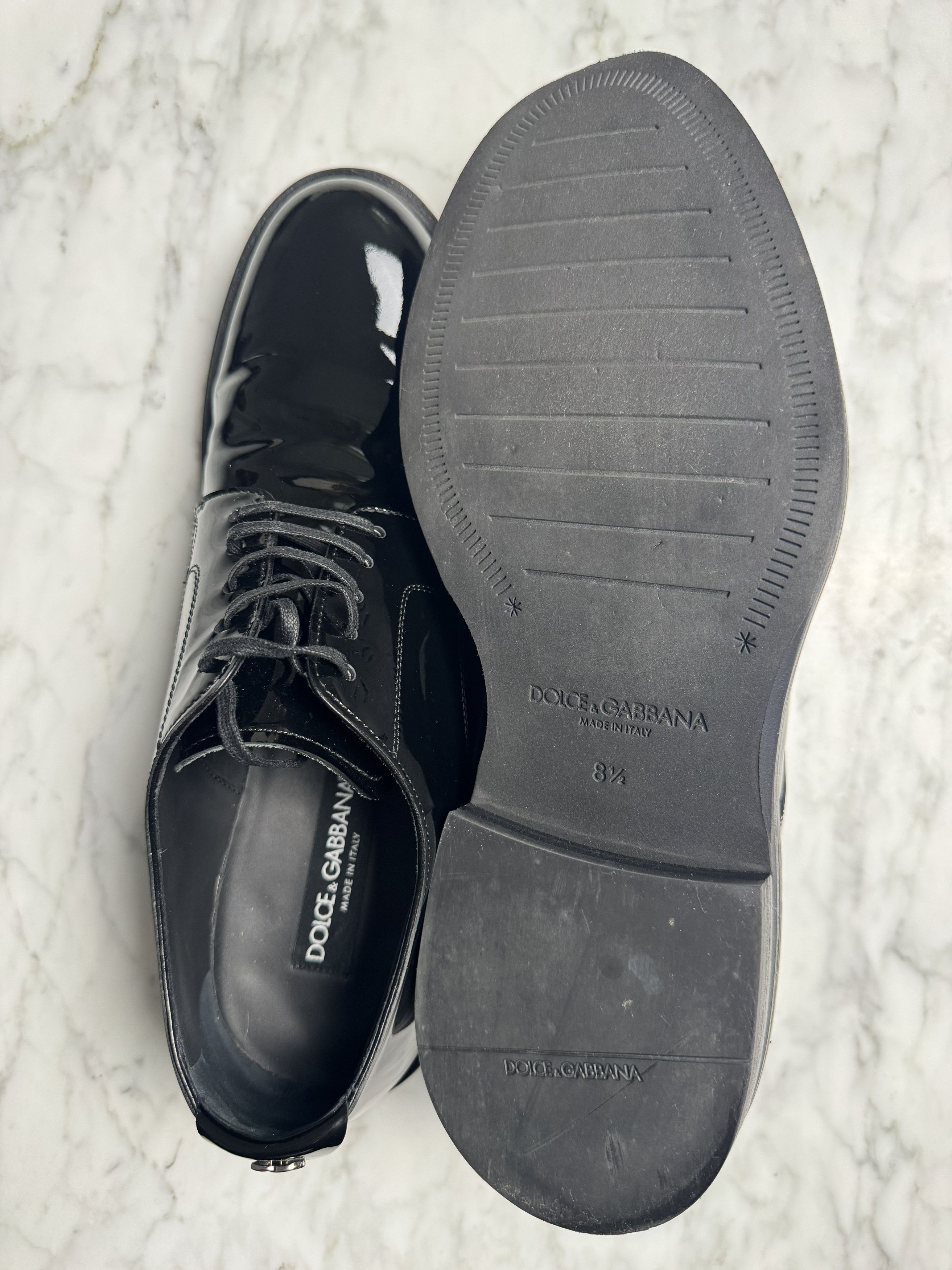 Dolce & Gabbana Round Toe Derby Shoes Size US 9.5 / EU 42-43 - 4 Thumbnail