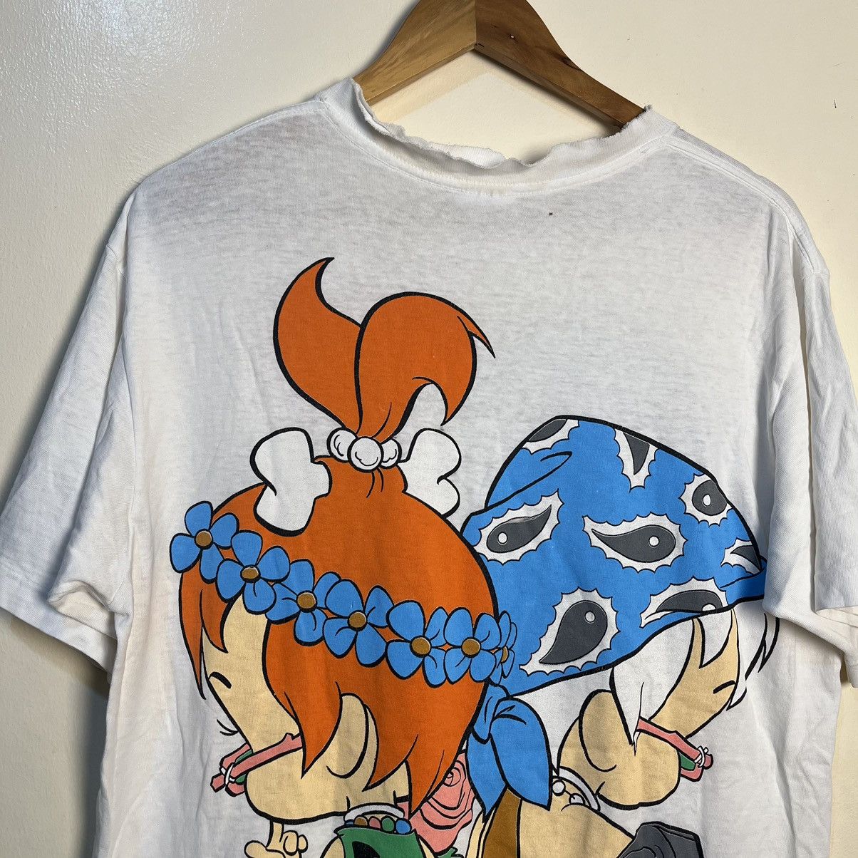 Vintage Vintage 90's Hanna Barbera The Flintstones Shirt Size US L / EU 52-54 / 3 - 12 Thumbnail