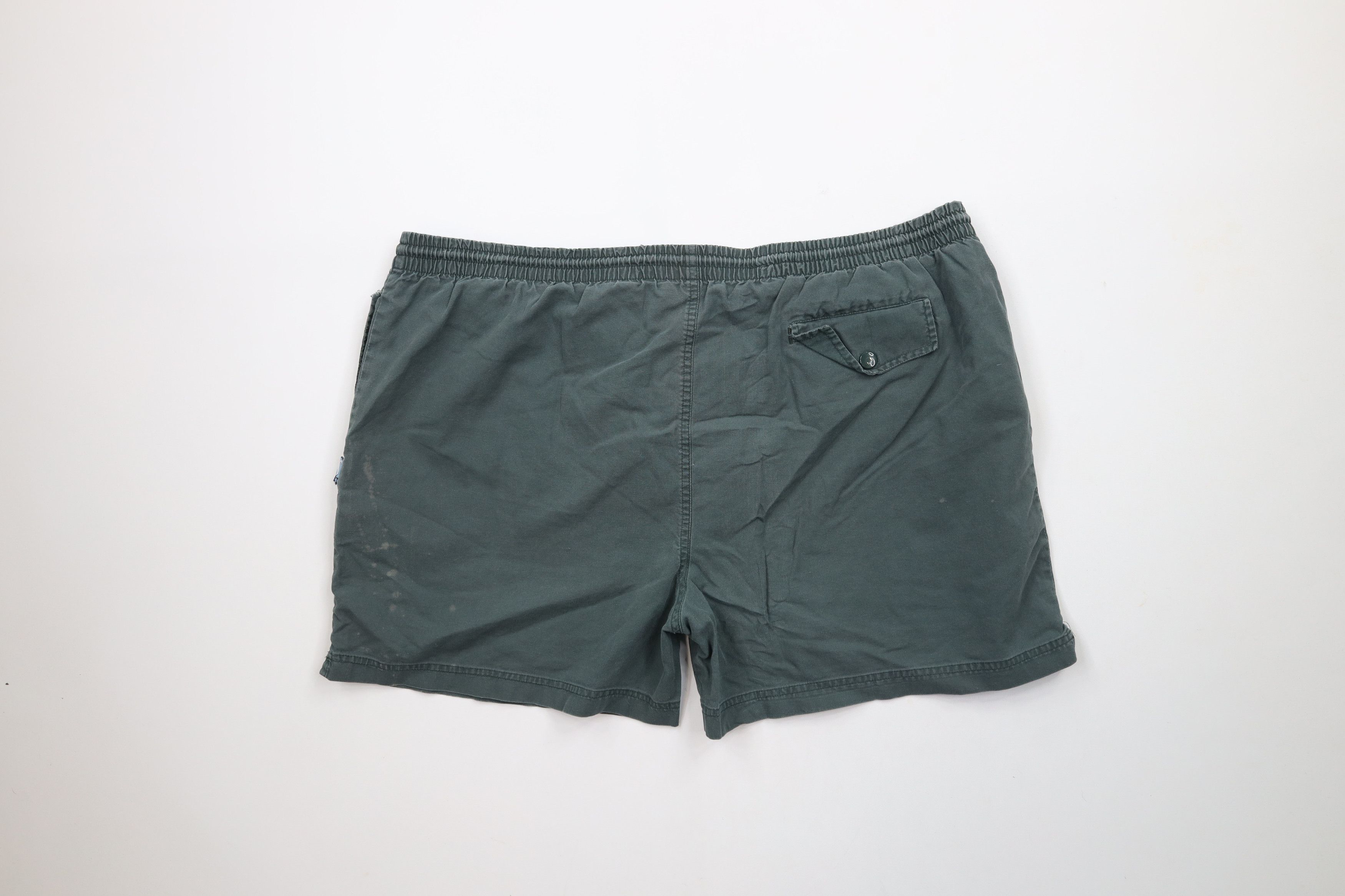 Spalding × Vintage Vintage 90s Spalding Lined Above Knee Shorts Green Cotton Size US 36 / EU 52 - 11 Thumbnail