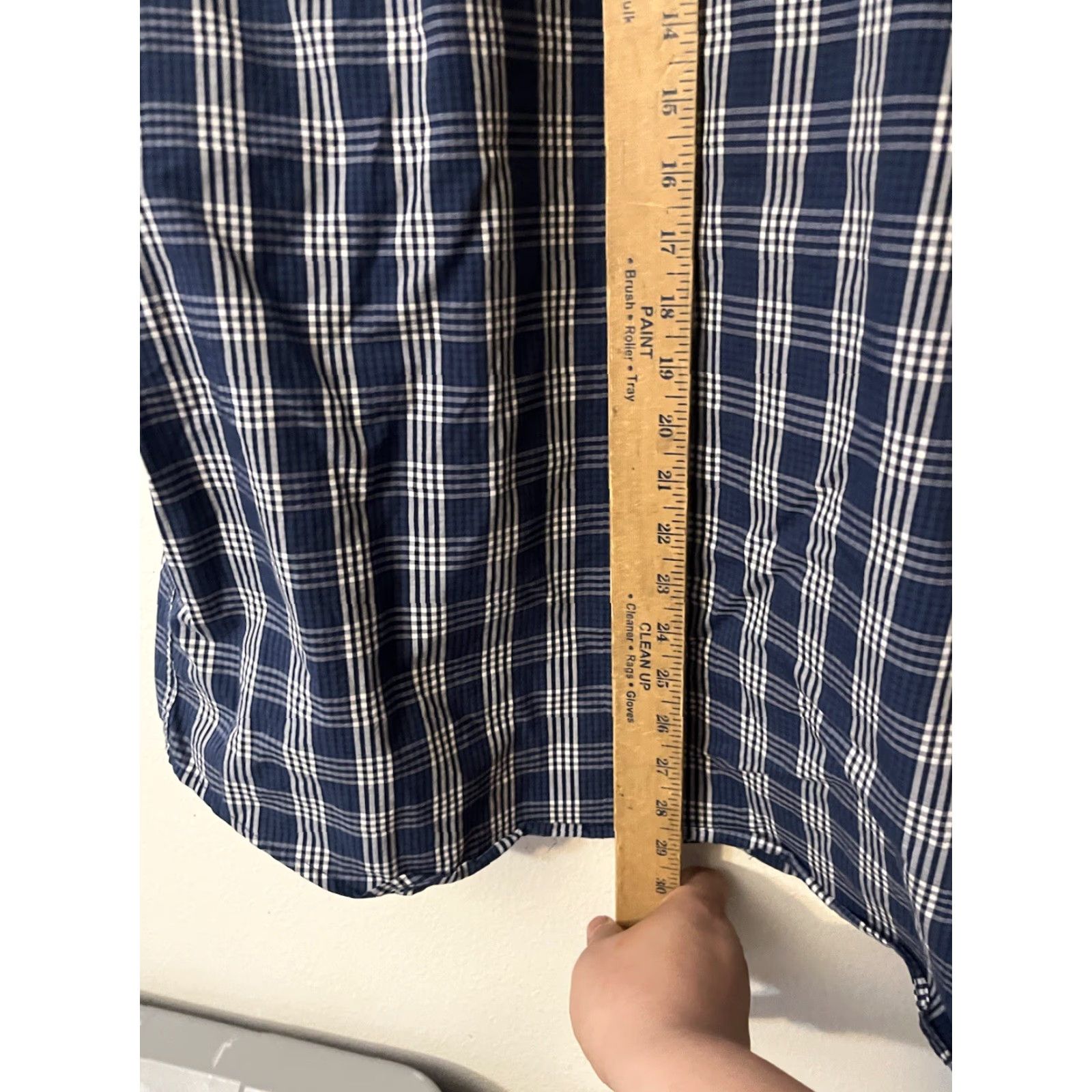 Lucky Brand Lucky Brand Shirt Mens XL Slim Fit Blue White Plaid Long Sleeve Button Up Size US XL / EU 56 / 4 - 4 Thumbnail