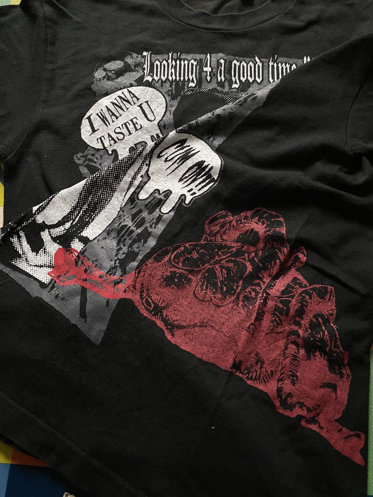 5351 POUR LES HOMMES Vintage Sex pot revenge gothic punks tee Size US M / EU 48-50 / 2 - 5 Thumbnail