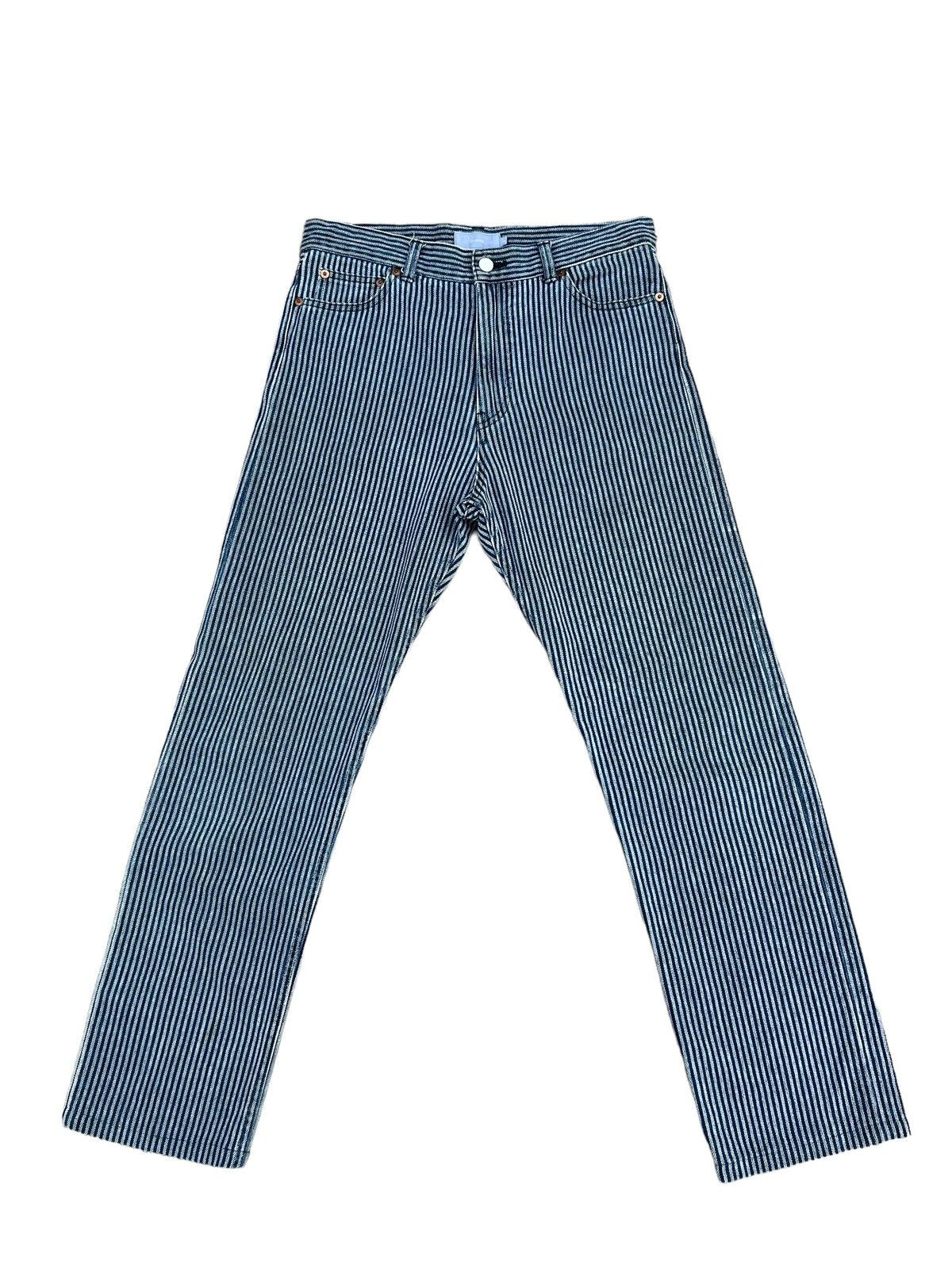 Devilock Vintage Devilock Japan Fade Striped Denim Pant Size US 30 / EU 46 - 1 Thumbnail