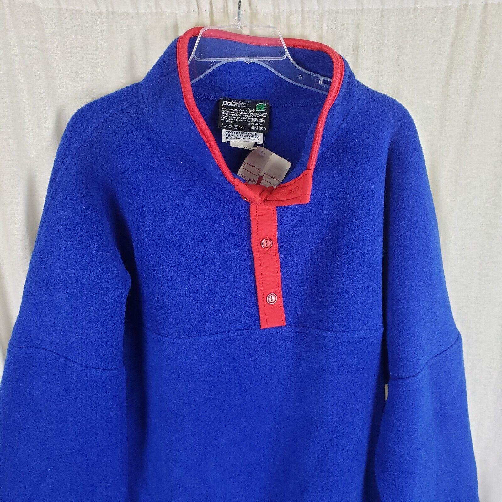 Vintage Mystic Seaport Museum PolarLite Fleece Henley Sweater Jacket Size US XXL / EU 58 / 5 - 2 Thumbnail