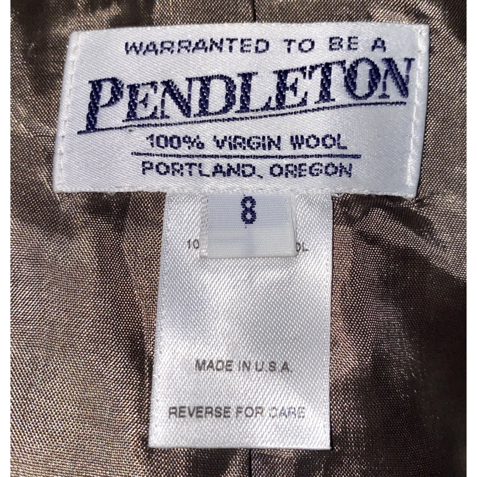 Pendleton Pendleton Sport Coat Jacket Beige Wool USA Made Size 8 Women Regular Plaid Button Front Fall Winter Size M / US 6-8 / IT 42-44 - 6 Thumbnail