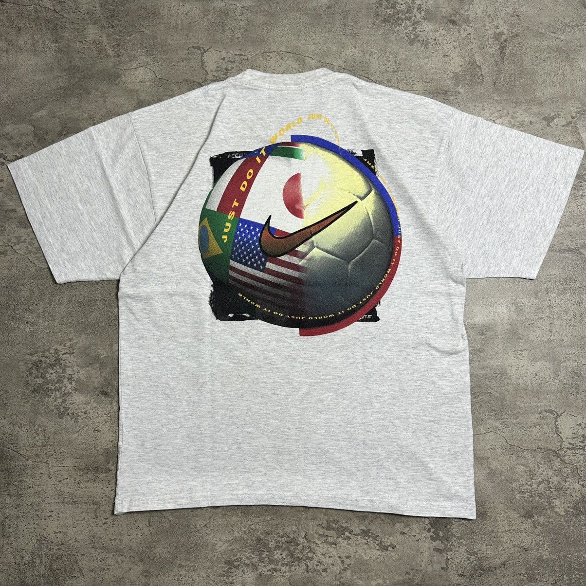 Nike Vintage 90s Nike Just Do It World Cup Soccer Size US M / EU 48-50 / 2 - 4 Thumbnail