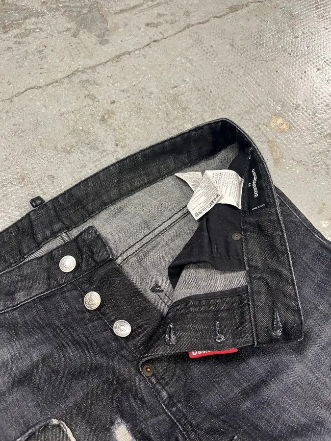 Designer × Dsquared2 × Vintage AW2017 DSquared2 Grey Distressed Denim Jeans Size US 33 - 11 Thumbnail