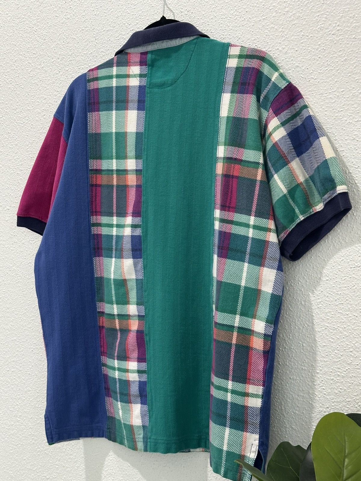 Chaps Ralph Lauren Vintage 90s Chaps Ralph Lauren Patch Work Polo Shirt Medium Size US M / EU 48-50 / 2 - 7 Thumbnail