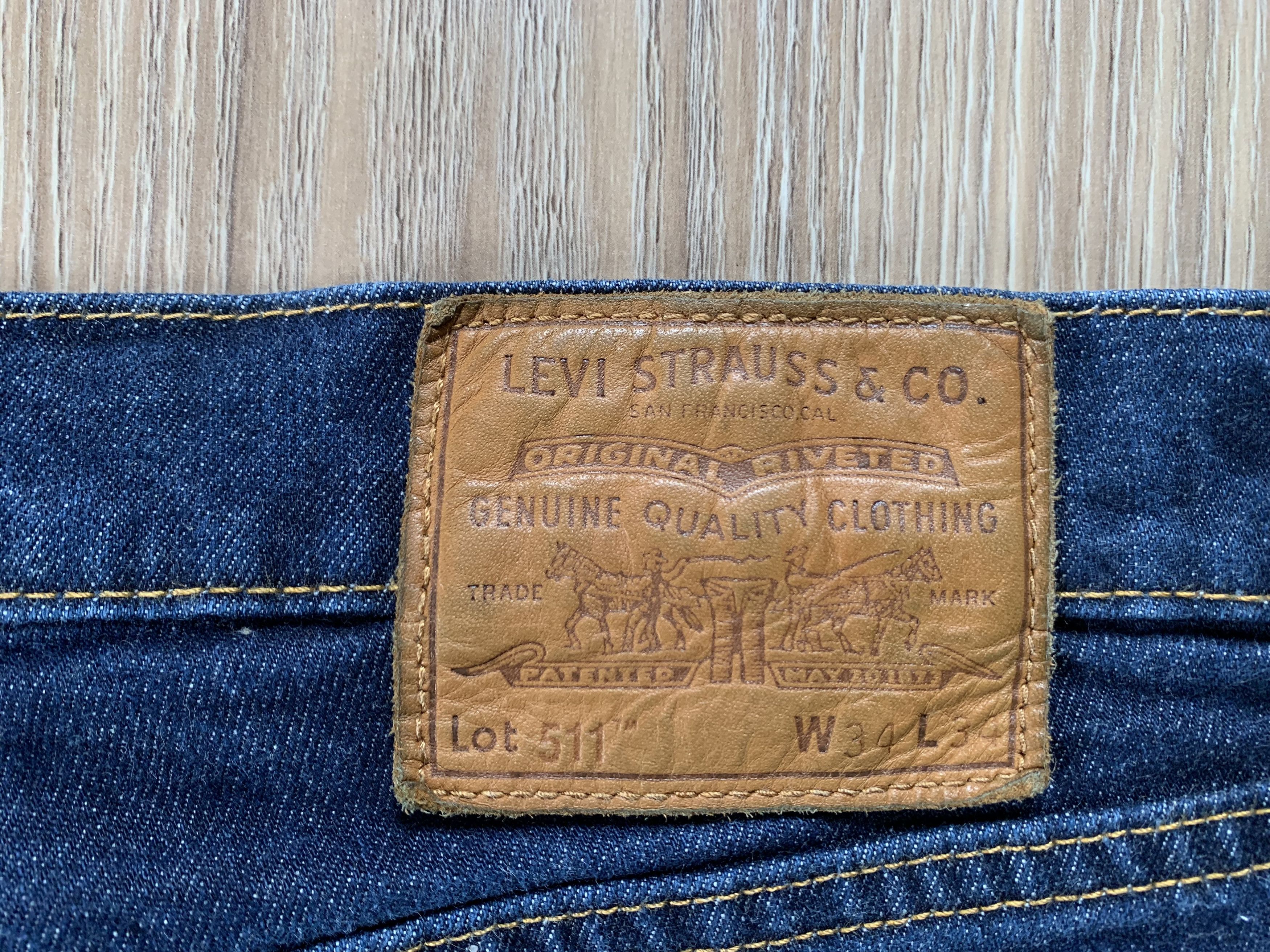 Levi's Levis Premium 511 Blue Stretch Jeans Size US 34 / EU 50 - 6 Thumbnail