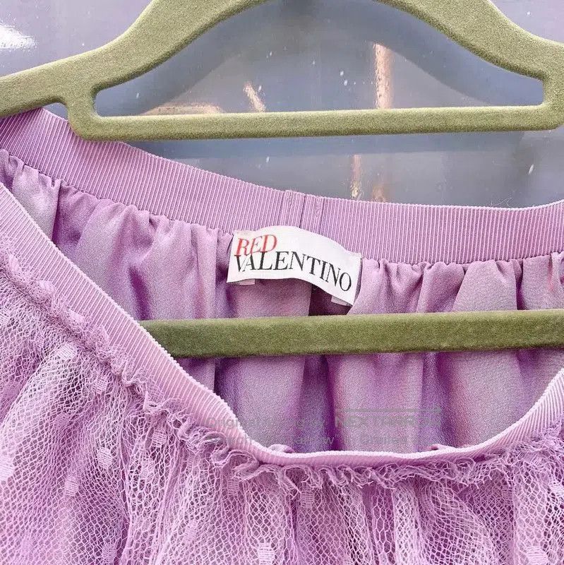 Valentino Valentino Purple Knit Sweater and Skirt Set . Size L / US 10 / IT 46 - 5 Thumbnail