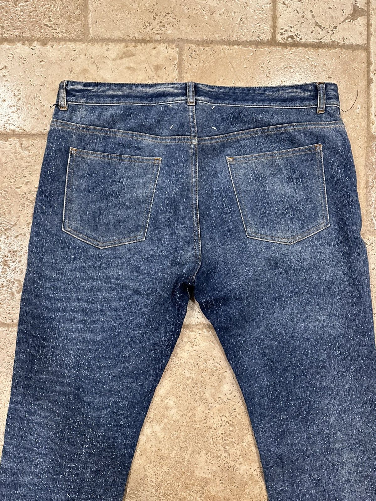 Maison Margiela Maison Margiela FW15 Pilled Distressed Blue Denim Jeans Size US 34 / EU 50 - 8 Thumbnail