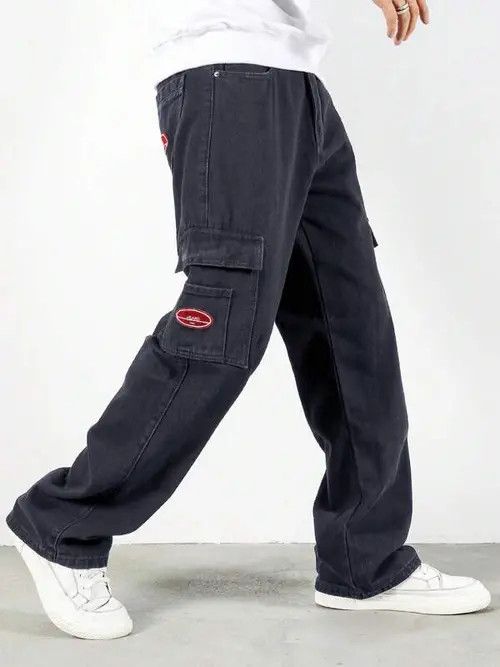Jean Cargo Pocket Denim Jeans Straight fit Size US 32 / EU 48 - 1 Thumbnail