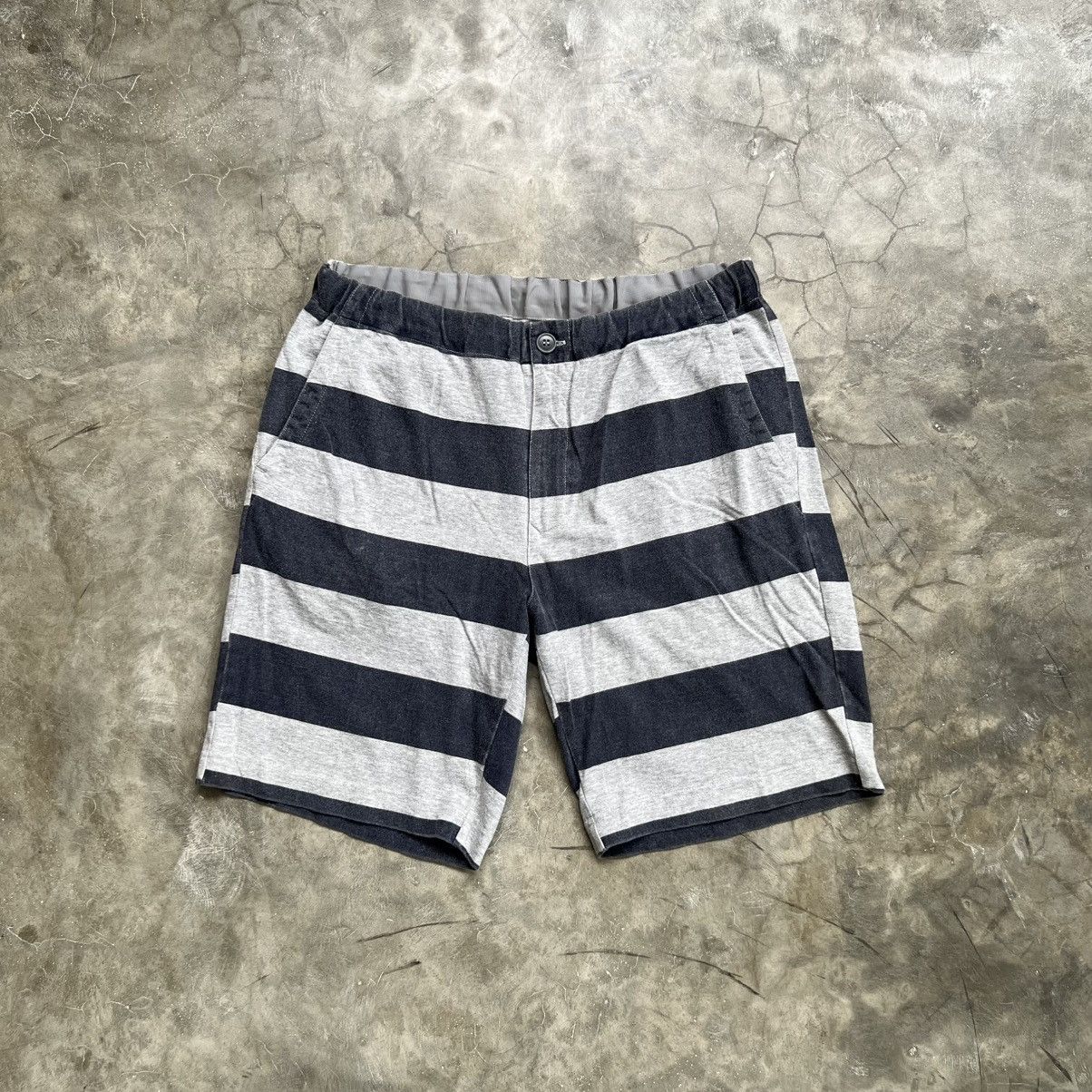 Blue Blue Japan Blue Blue Japan Stripe Relax Short Pants Size US 30 / EU 46 - 1 Thumbnail