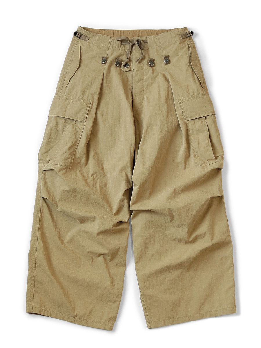 Kapital rip stop jumbo cargo pants beige new 3