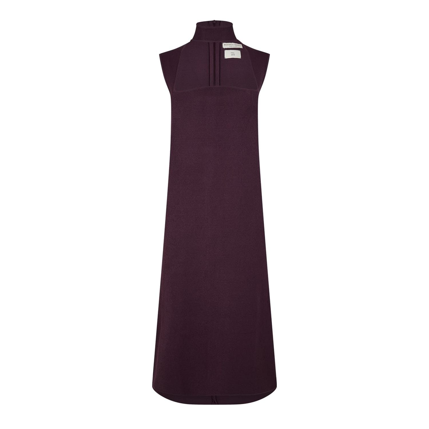 Bottega Veneta Bottega Veneta High Neck Midi Dress in Red Size M / US 6-8 / IT 42-44 - 1 Thumbnail