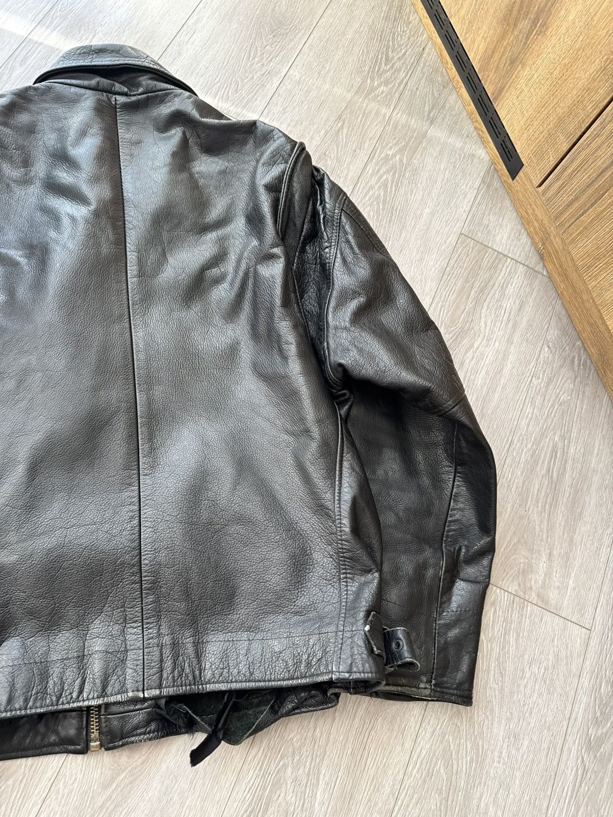 Genuine Leather Vintage Leather Jacket Ramones Biker Rare Punk Rock Rare Size US M / EU 48-50 / 2 - 8 Thumbnail