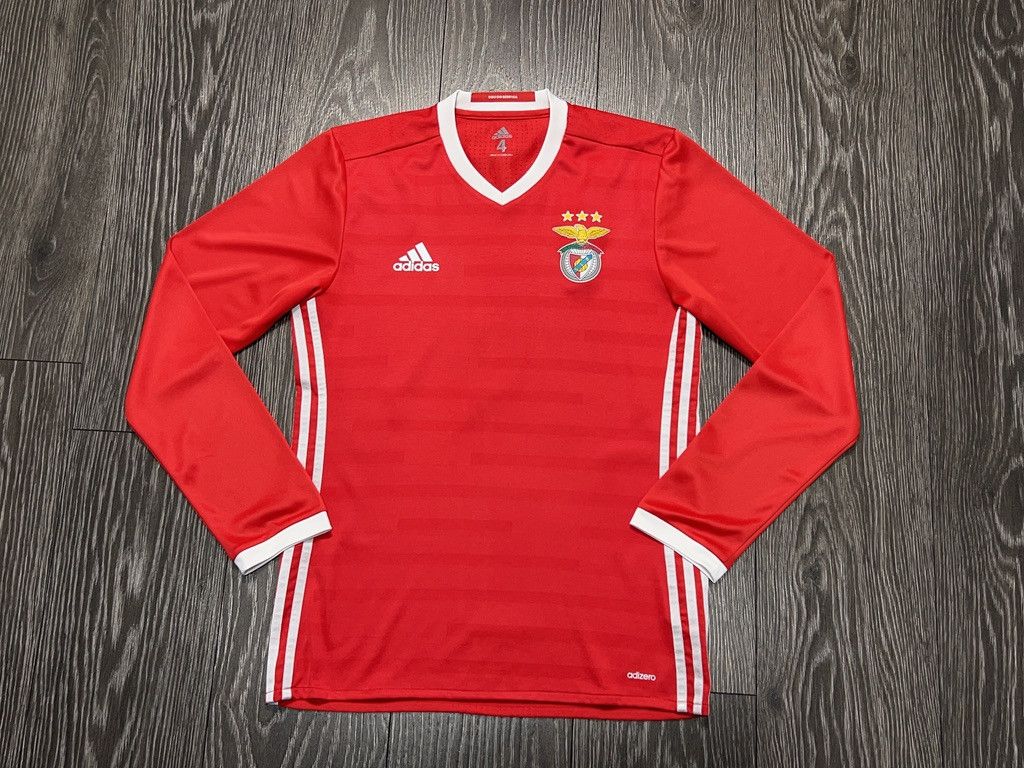 Adidas Benfica 2016 Long Sleeve Shirt Jersey Player Issue Adizero Size US S / EU 44-46 / 1 - 1 Thumbnail