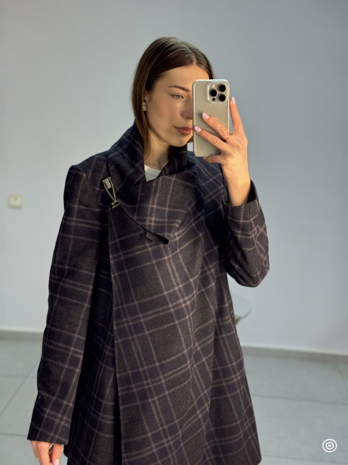 Allsaints Allsaints Spitalfields Asymmetric Wool Coat Jacket Size M / US 6-8 / IT 42-44 - 3 Thumbnail