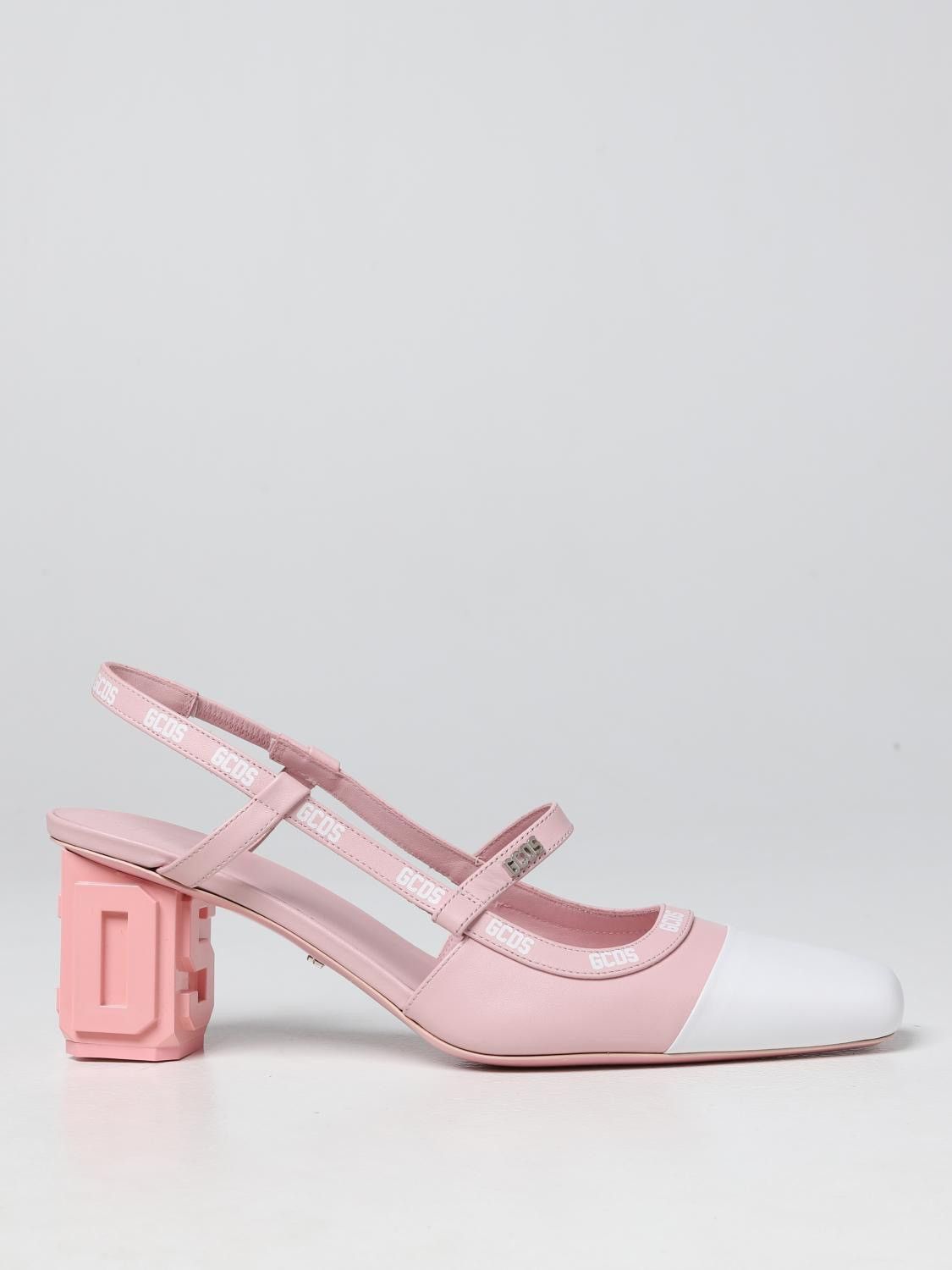 GCDS GCDS Lilit Two-tone Slingback Pumps In Pink NEW Size US 7 / IT 37 - 1 Thumbnail