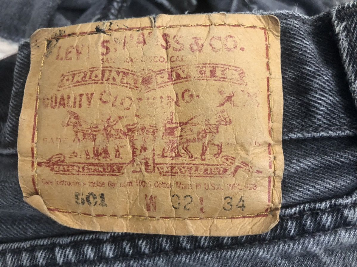 Levi's Levi's 🇺🇸 501XX asphalt denim patched cutoff vintage short 32 Size US 32 / EU 48 - 2 Thumbnail