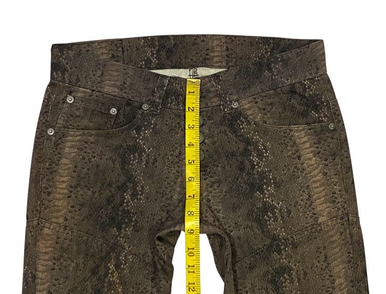 Tornado Mart 💃Tornado Mart 00s “Snakeskin”Woven Laced Flare Cut Pants Size US 30 / EU 46 - 19 Thumbnail
