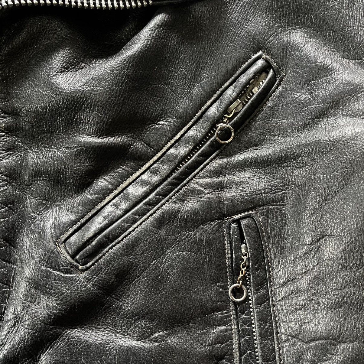 Excelled Vintage 60s 70s Excelled double riders leather jacket Size US L / EU 52-54 / 3 - 12 Thumbnail