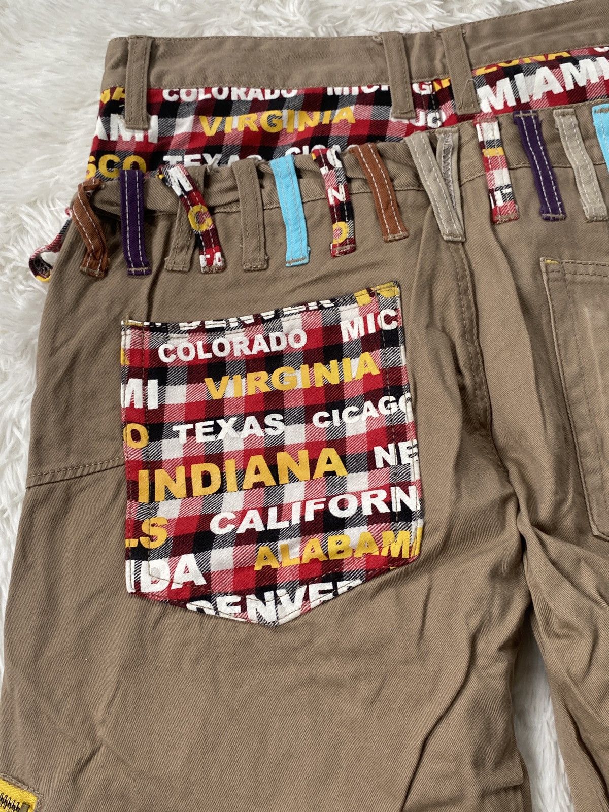 Japanese Brand RARE🔥NYLUS Double Waist ARTFULL Cargo Pants Size US 31 - 12 Thumbnail